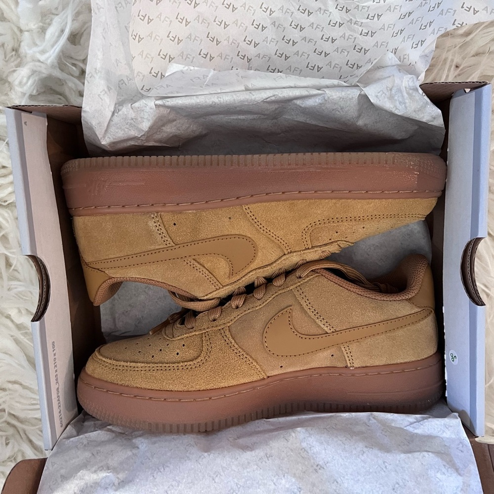 Tan Air Force ones